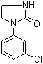 结构式 CAS# 14088-98-3, 1-(3-氯苯基)-2-咪唑啉酮; N-(3-氯苯基)-2-咪唑烷酮