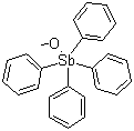 Methoxytetraphenylantimony molecular structure (CAS 14090-94-9)
