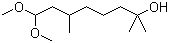 8,8-二甲氧基-2,6-二甲基-2-辛醇分子结构 (CAS 141-92-4)