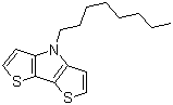 结构式 CAS# 141029-75-6, N-辛基二噻吩并(3,2-b:2',3'-d)吡咯