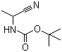 (1-Cyanoethyl)carbamic acid tert-butyl ester molecular structure (CAS 141041-80-7)