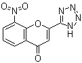 8-Nitro-2-(1H-tetrazol-5-yl)-4H-1-benzopyran-4-one molecular structure (CAS 141283-42-3)