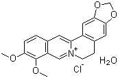 结构式 CAS# 141433-60-5, 盐酸小檗碱; 黄连素