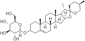 Diosgenin glucoside molecular structure (CAS 14144-06-0)