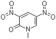 1-甲基-3,5-二硝基-1H-吡啶-2-酮分子结构 (CAS 14150-94-8)