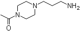 4-Acetyl-1-piperazinepropanamine molecular structure (CAS 141516-24-7)