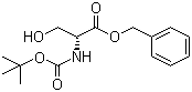 N-tert-Butoxycarbonyl-D-serine benzyl ester molecular structure (CAS 141527-78-8)
