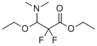 结构式 CAS# 141546-96-5, 乙基3-(二甲基氨基)-3-乙氧基-2,2-二氟丙酸酯