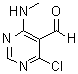 4-Chloro-6-(methylamino)-5-pyrimidinecarbaldehyde molecular structure (CAS 14160-94-2)