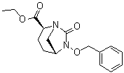 structure of CAS# 1416134-63-8, (2S,5R)-7-Oxo-6-(phenylmethoxy)-1,6-diazabicyclo[3.2.1]octane-2-carboxylic acid ethyl ester