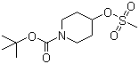 1-Boc-4-methanesulfonyloxypiperidine molecular structure (CAS 141699-59-4)