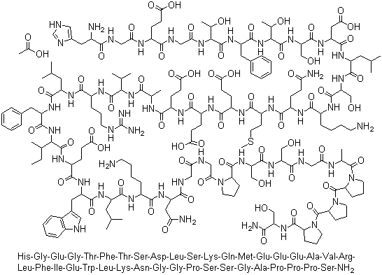 Exenatide acetate molecular structure (CAS 141732-76-5)