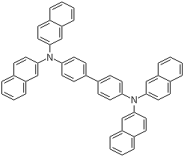 N,N,N',N'-Tetra(2-naphthalenyl)(1,1'-biphenyl)-4,4'-diamine molecular structure (CAS 141752-82-1)