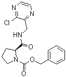 structure of CAS# 1418307-17-1, (S)-Benzyl 2-((3-chloropyrazin-2-yl)methylcarbamoyl)pyrrolidine-1-carboxylate