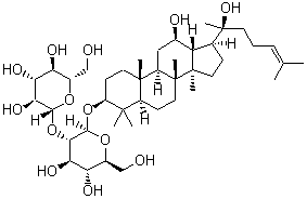 结构式 CAS# 14197-60-5, 人参皂苷 Rg3; 人参皂甙 Rg3