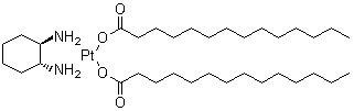 structure of CAS# 141977-79-9, Miriplatin;[(1R,2R)-1,2-Cyclohexanediamine]bis(myristato)platinum