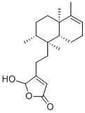 结构式 CAS# 141979-19-3, 16-羟基克罗-3,13-二烯-15,16-内酯
