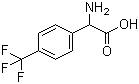 结构式 CAS# 142012-65-5, 4-(三氟甲基)-DL-苯甘氨酸