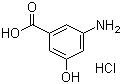 结构式 CAS# 14206-69-0, 3-氨基-5-羟基苯甲酸盐酸盐