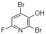 structure of CAS# 1421602-80-3, 2,4-Dibromo-6-fluoro-3-pyridinol