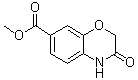 structure of CAS# 142166-00-5, 3,4-Dihydro-3-oxo-2H-1,4-benzoxazine-7-carboxylic acid methyl ester