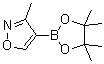 structure of CAS# 1421846-79-8, 3-Methylisoxazole-4-boronic acid pinacol ester;3-Methyl-4-(4,4,5,5-tetramethyl-1,3,2-dioxaborolan-2-yl)isoxazole