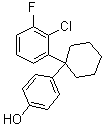 4-[1-(2-Chloro-3-fluorophenyl)cyclohexyl]phenol molecular structure (CAS 1421854-20-7)