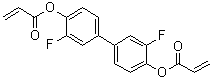 2-Propenoic acid 1,1'-(3,3'-difluoro[1,1'-biphenyl]-4,4'-diyl) ester molecular structure (CAS 1422344-83-9)