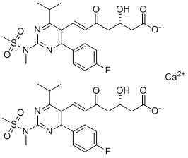 Rosuvastatin EP Impurity C (Calcium Salt) molecular structure (CAS 1422514-05-3)