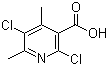 2,5-Dichloro-4,6-dimethyl-3-pyridinecarboxylic acid molecular structure (CAS 142266-66-8)