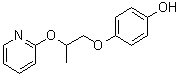 4-[2-(2-吡啶基氧基)丙氧基]苯酚分子结构 (CAS 142346-93-8)