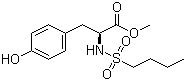 N-(Butylsulfonyl)-L-tyrosine methyl ester molecular structure (CAS 142374-01-4)