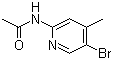 structure of CAS# 142404-82-8, N-(5-Bromo-4-methylpyridin-2-yl)acetamide