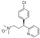 structure of CAS# 142494-46-0, S-Chlorpheniramine N-Oxide;(S)-3-(4-Chlorophenyl)-N,N-dimethyl-3-(pyridin-2-yl)propan-1-amine oxide