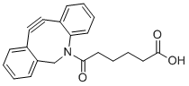 structure of CAS# 1425485-72-8, DBCO-C6-acid;6-(2-azatricyclo[10.4.0.04,9]hexadeca-1(16),4,6,8,12,14-hexaen-10-yn-2-yl)-6-oxohexanoic acid