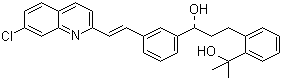 2-(2-(3-(2-(7-Chloro-2-quinolinyl)-ethenylphenyl)-3-hydroxypropyl)phenyl)-2-propanol molecular structure (CAS 142569-70-8)