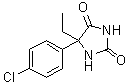 5-(4-Chlorophenyl)-5-ethyl-2,4-imidazolidinedione molecular structure (CAS 14258-69-6)