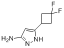 结构式 CAS# 1425931-95-8, 5-(3,3-二氟环丁基)-1H-吡唑-3-胺