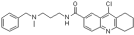9-Chloro-5,6,7,8-tetrahydro-N-[3-[methyl(phenylmethyl)amino]propyl]-2-acridinecarboxamide molecular structure (CAS 1426944-49-1)