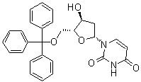 结构式 CAS# 14270-73-6, 2'-脱氧-5'-O-(三苯基甲基)尿苷