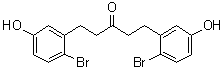 1,5-Bis(2-bromo-5-hydroxyphenyl)-3-pentanone molecular structure (CAS 1427054-10-1)