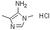 1,4-Dimethyl-1H-imidazol-5-amine hydrochloride molecular structure (CAS 1427475-33-9)