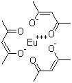 Europium tris(acetylacetonate) molecular structure (CAS 14284-86-7)