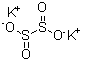 连二亚硫酸钾分子结构 (CAS 14293-73-3)