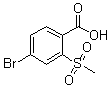 structure of CAS# 142994-02-3, 4-Bromo-2-methylsulfonylbenzoic acid