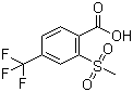 2-Methylsulfonyl-4-trifluoromethylbenzoic acid molecular structure (CAS 142994-06-7)