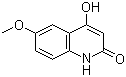 4-hydroxy-6-methoxyquinolin-2(1H)-one molecular structure (CAS 14300-45-9)