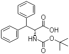 (R)-N-Boc-2-amino-3,3-diphenylpropionic acid molecular structure (CAS 143060-31-5)