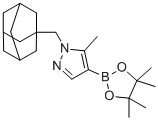 1-(Adamantan-1-ylmethyl)-5-methyl-4-(4,4,5,5-tetramethyl-1,3,2-dioxaborolan-2-yl)-1H-pyrazole molecular structure (CAS 1430845-70-7)