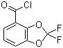 structure of CAS# 143096-86-0, 2,2-Difluoro-1,3-benzodioxole-4-carbonyl chloride